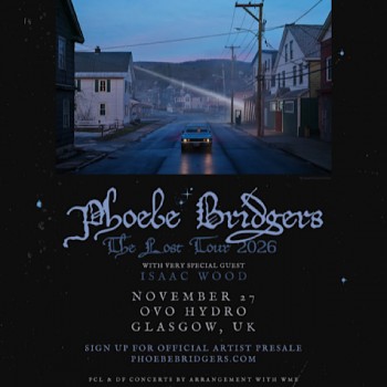 PHOEBE BRIDGERS, OVO HYDRO GLASGOW, FRIDAY 27TH NOVEMBER 2026